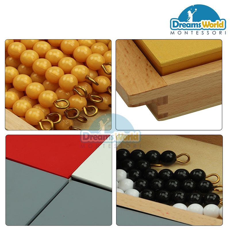 Giáo Cụ Montessori - Trò chơi con rắn cơ bản - Elementrary Negative Snake Game