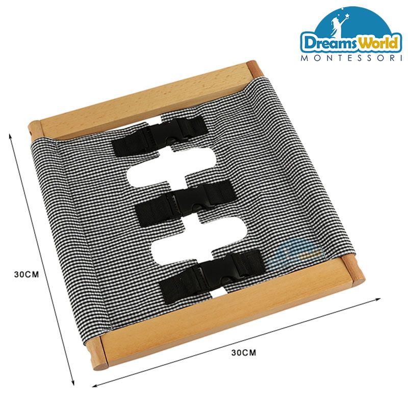 Giáo Cụ Montessori - Khung vải thắt đai - Infant Toddler Dressing Frame: Buckling