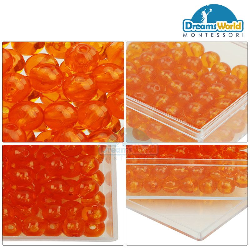 Giáo Cụ Montessori - 100 hạt đơn vị - 100 Golden bead Units with box