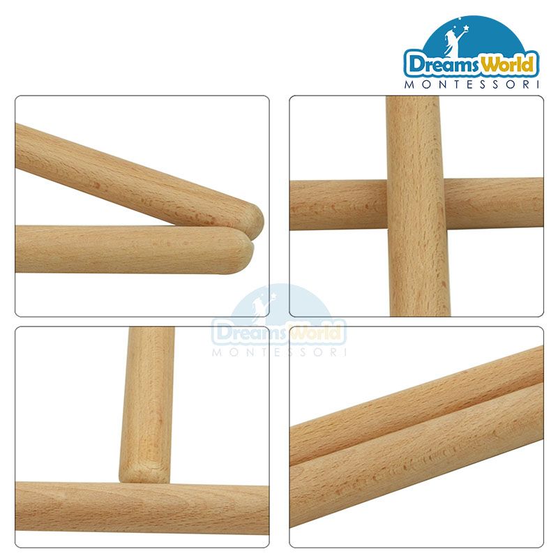 Giáo cụ Montessori - STICKS Gỗ - Camden Rose Rhythm Sticks