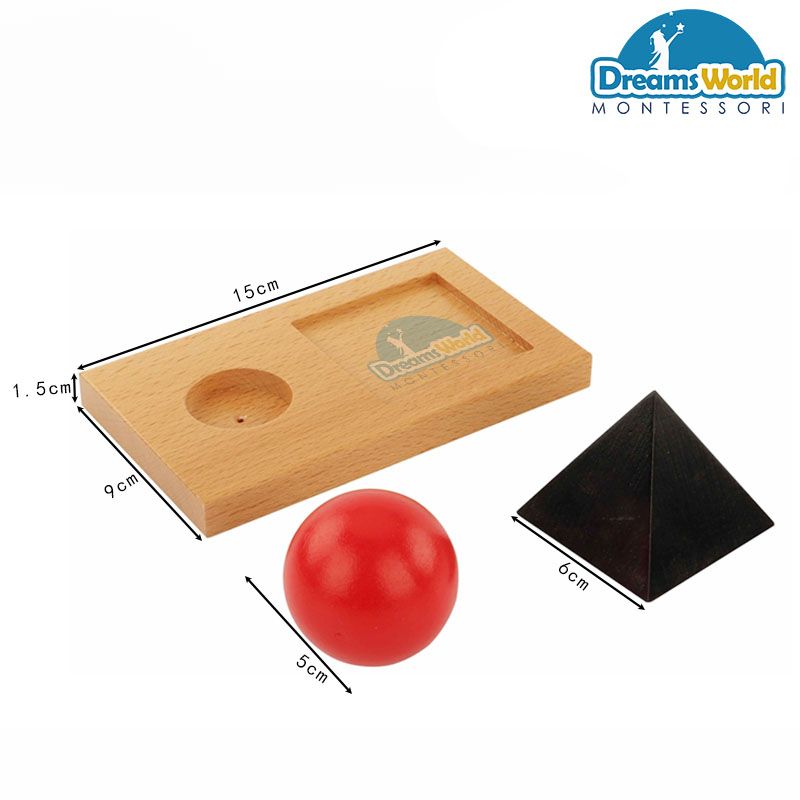 Giáo cụ Montessori - Giới thiệu về Danh từ & động từ có Khay - Noun & Verb Introduction Solids with Tray