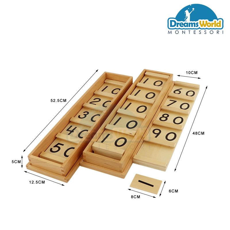 Giáo Cụ Montessori - Bảng hàng chục - Teens & Tens boards