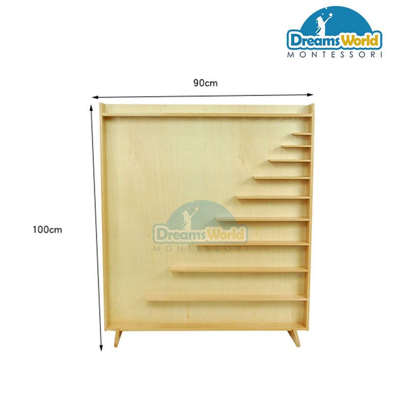 Giáo Cụ Montessori - Tủ đựng hạt các chuỗi hạt màu - Cabinet For Complete Bead Material