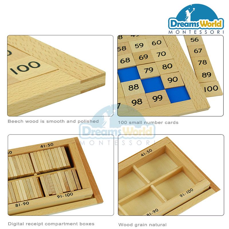 Giáo Cụ Montessori - Bảng 100 - Hundred Board