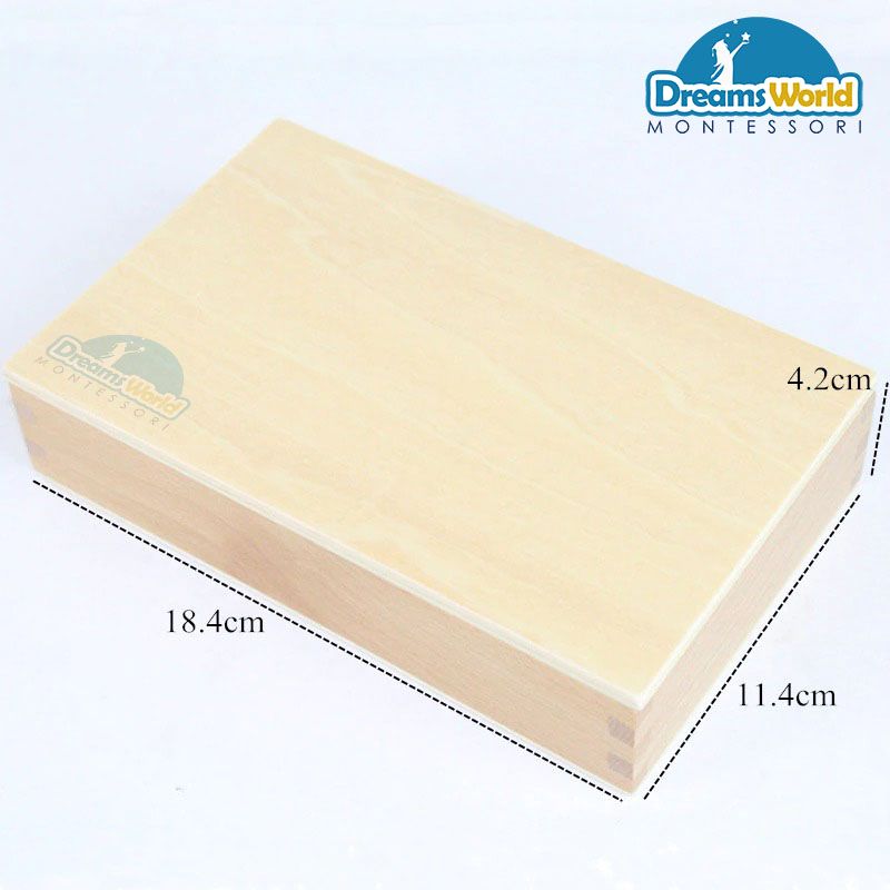 Giáo Cụ Montessori - Bảng chốt cắm hình vuông nhỏ - Small Square Root Board