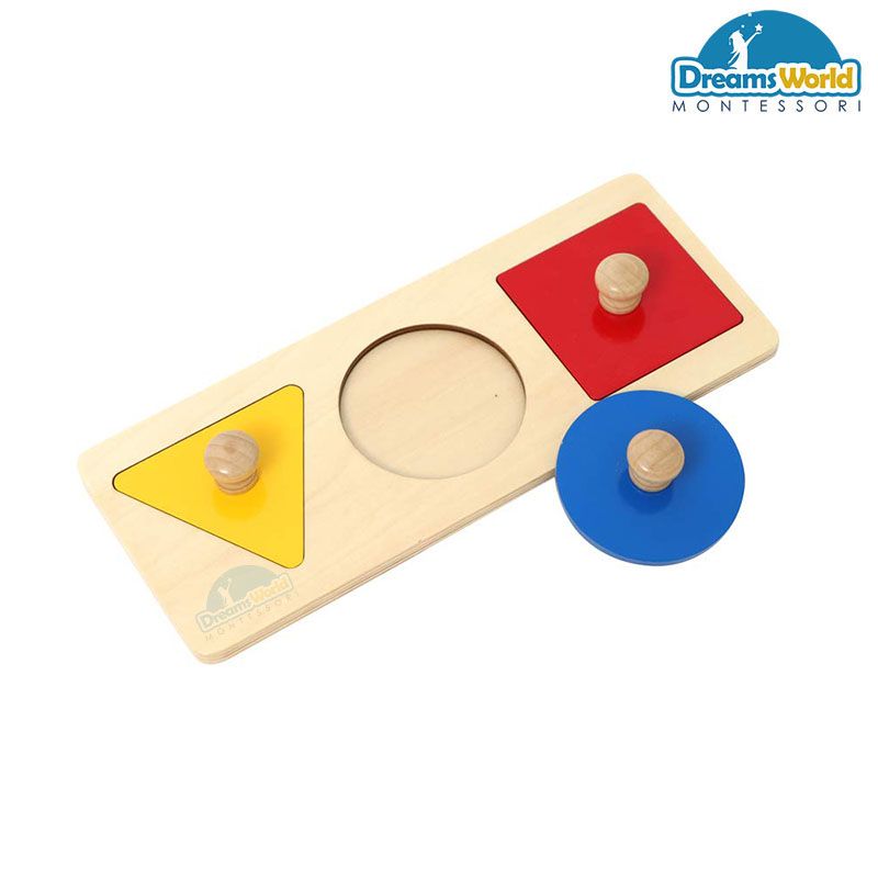 Giáo Cụ Montessori - Ghép các mẫu hình học cơ bản - Multiple Shape Puzzles
