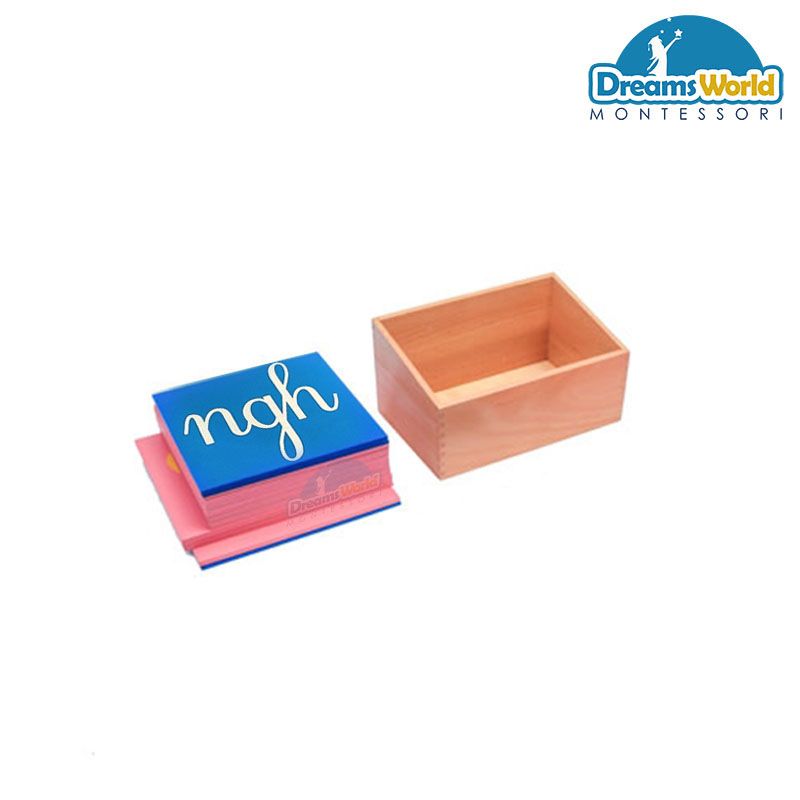 Giáo cụ Montessori - Chữ nhám ghép viết thường Tiếng Việt