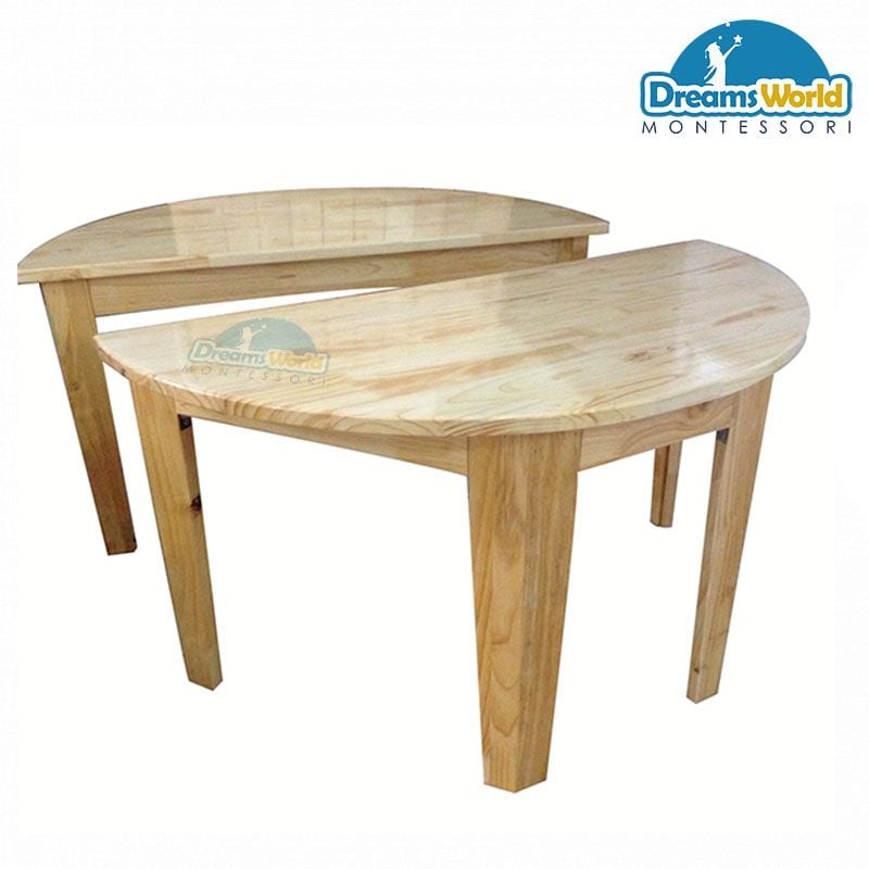 Bàn tròn cao Montessori - Montessori high round table