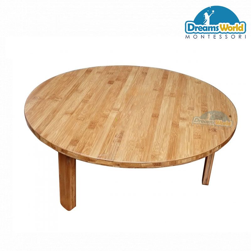 Bàn tròn thấp Montessori - Montessori low round table