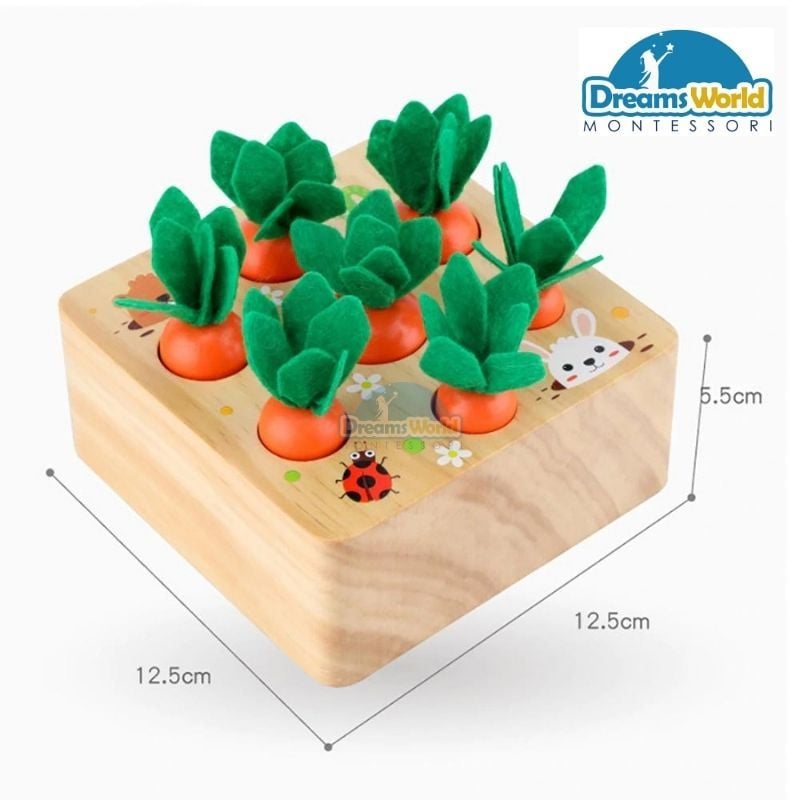Giáo cụ Montessori - Thu hoạch cà rốt - TreeYear Montessori