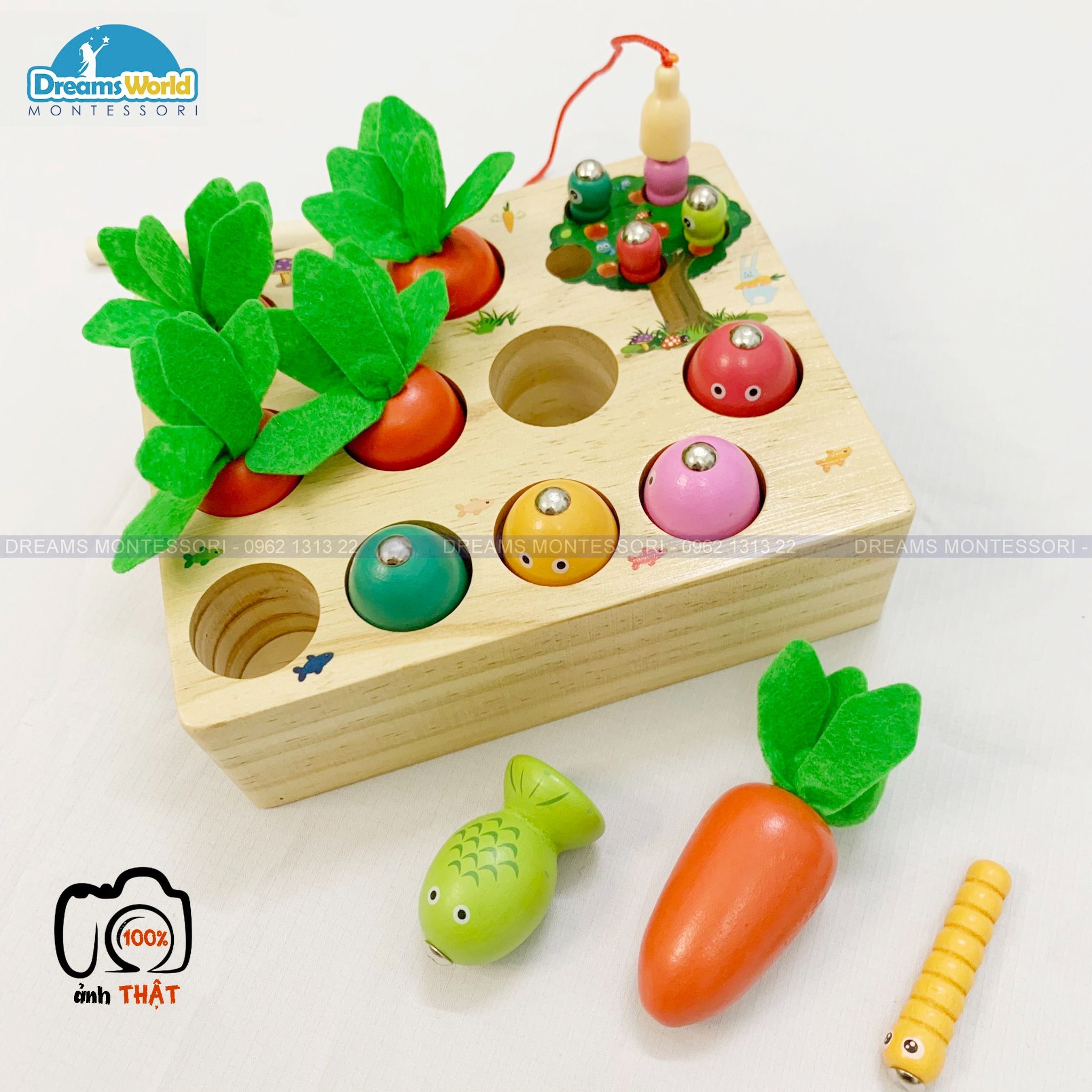 Giáo cụ Montessori - Thu hoạch cà rốt - TreeYear Montessori
