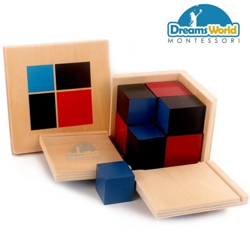 Giáo Cụ Montessori - Khối Nhị thức - Binomial Cube