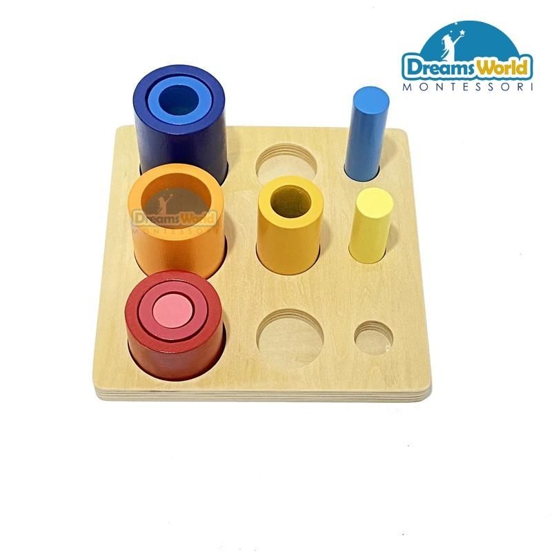Giáo Cụ Montessori - Lồng khối trụ