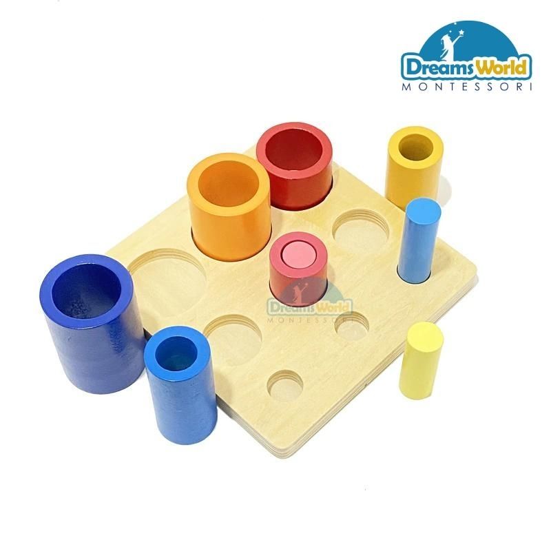 Giáo Cụ Montessori - Lồng khối trụ