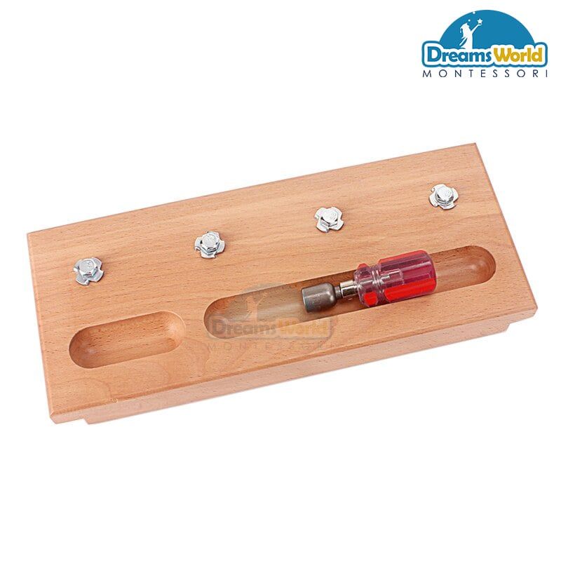 Giáo Cụ Montessori - Bộ vít lục giác - Inner hexagon screw