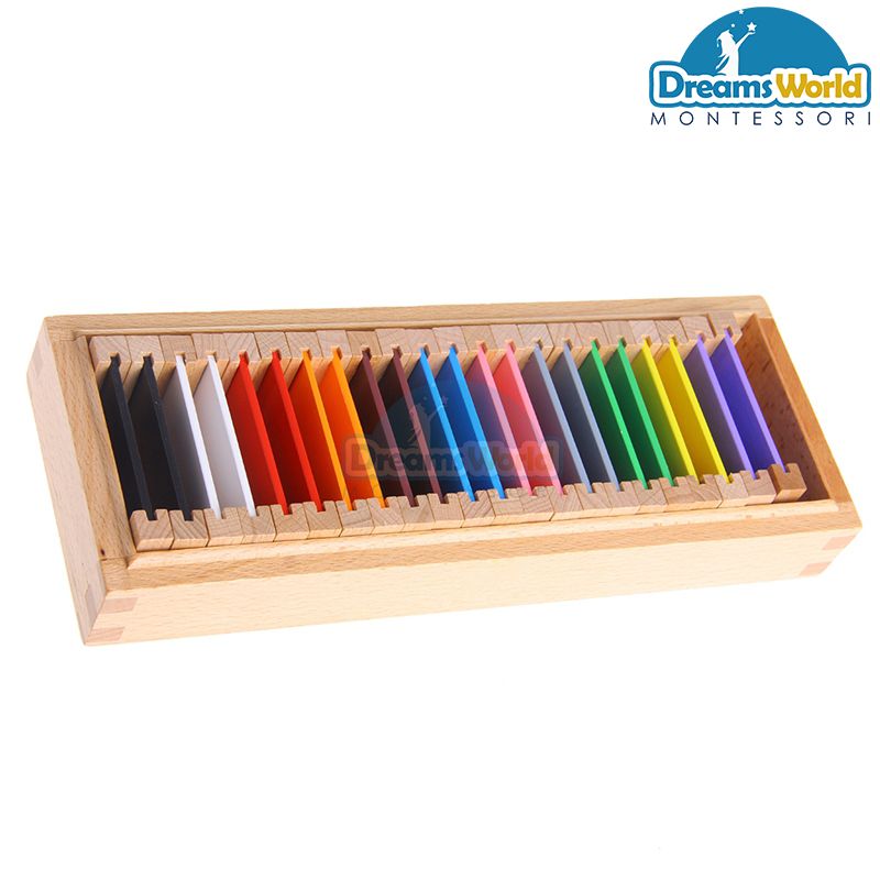 Giáo cụ Montessori - Hộp màu số 2 - Pvc Color Tablets - 2st Box