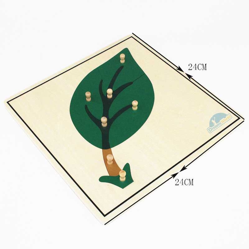 Giáo cụ Montessori - Tranh Ghép Sinh Học Hình Lá - Leaf Puzzle
