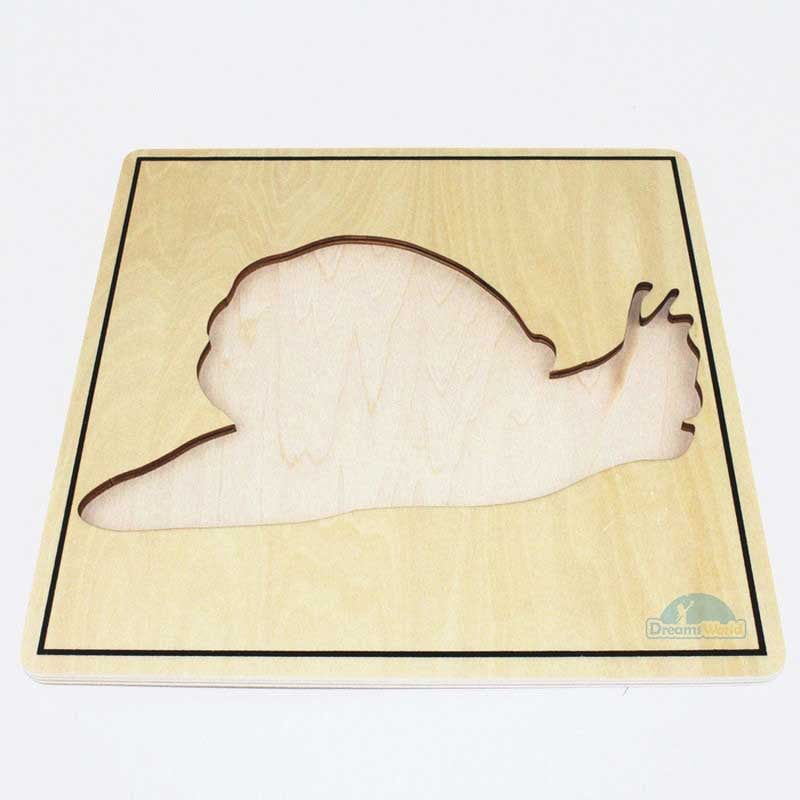 Giáo cụ Montessori - Tranh Ghép Sinh Học Hình Con Ốc Sên - Snail Puzzle