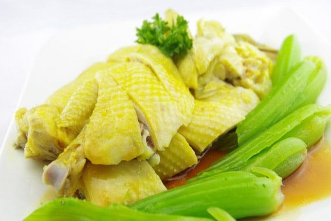 Gà Ta Hấp Cải Bẹ Xanh (con)