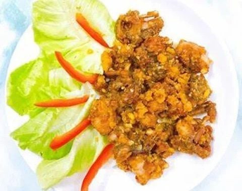 Ếch Sốt Trứng Muối