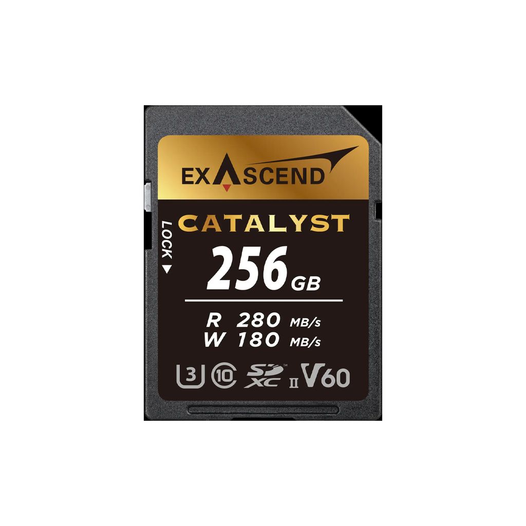 Thẻ nhớ SD Catalyst SD 256GB 280Mb/s V60 hiệu Exascend - Chính hãng