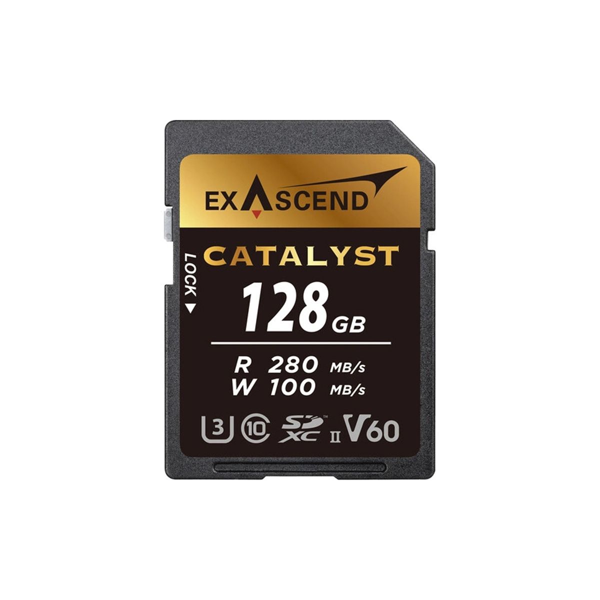 Thẻ nhớ SD Catalyst SD 128GB 280Mb/s V60 hiệu Exascend - Chính hãng