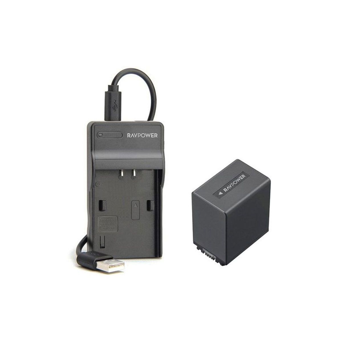 Bộ pin và đế sạc RAVPOWER for Sony NP-FV100, 3090mAh - Chính hãng
