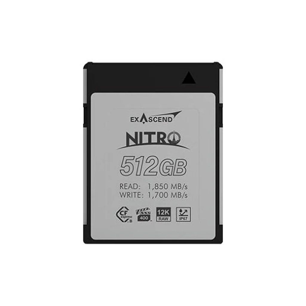 Thẻ nhớ CF Express (Type B) - Nitro - 512GB 1850MB/s hiệu Exascend - Chính hãng
