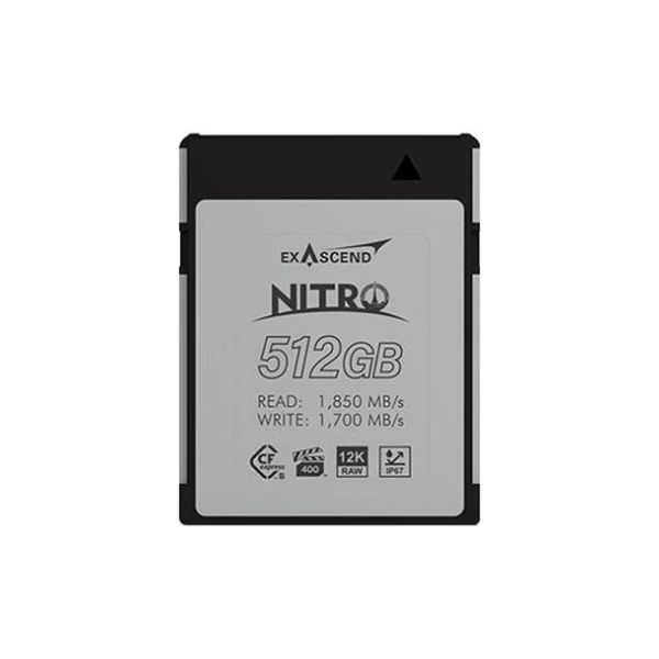 Thẻ nhớ CF Express (Type B) - Nitro - 512GB 1850MB/s hiệu Exascend - Chính hãng