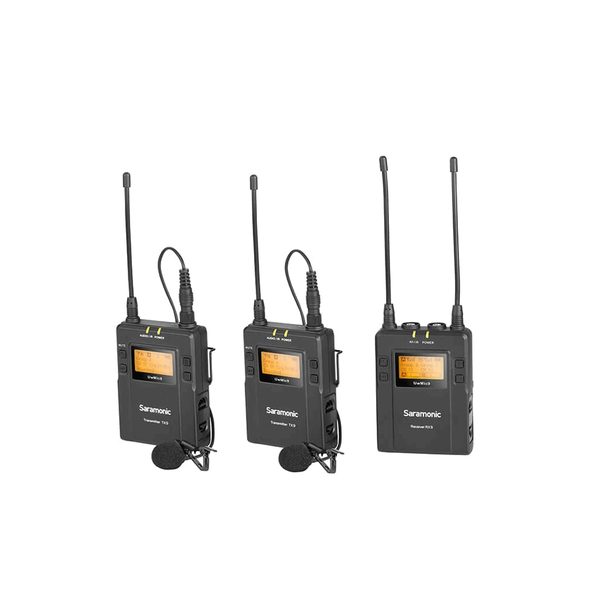 Micro thu âm không dây Saramonic UwMic9 Kit 2 (2TX+1RX) - Chính hãng