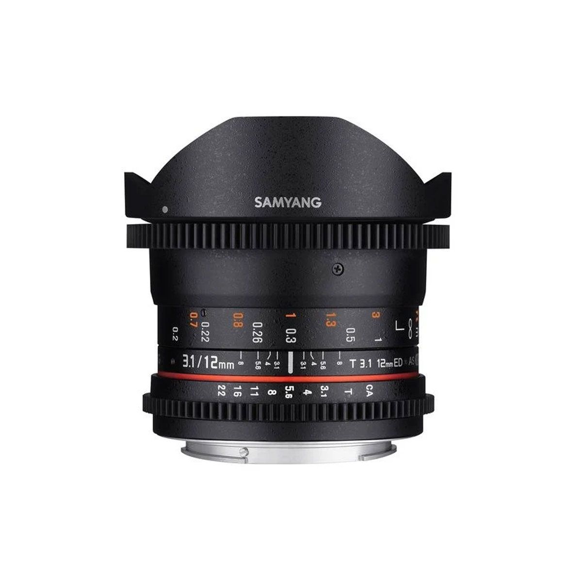 SamYang 12mm T3.1 ED AS NCS Fish eye for canon