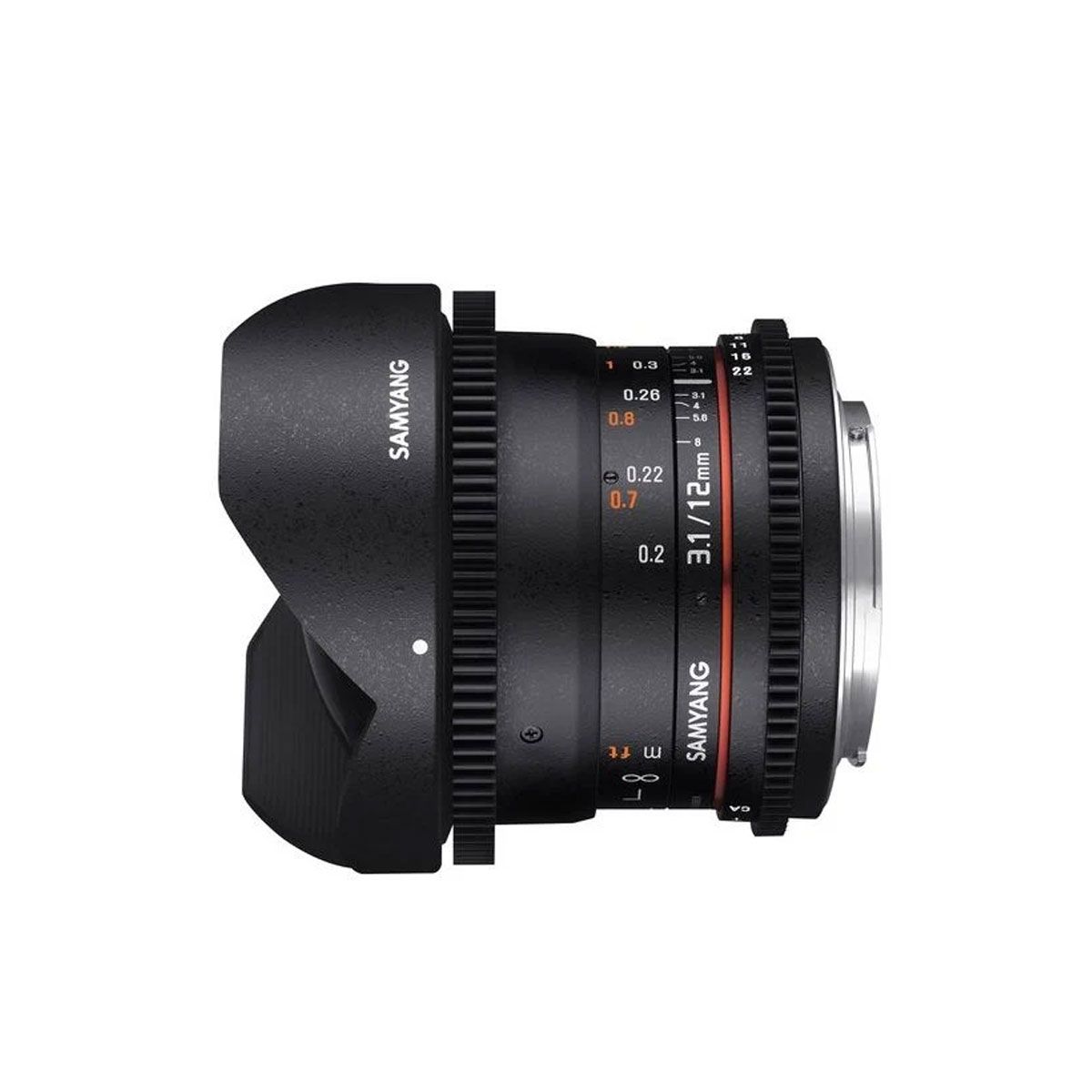 SamYang 12mm T3.1 ED AS NCS Fish eye for canon