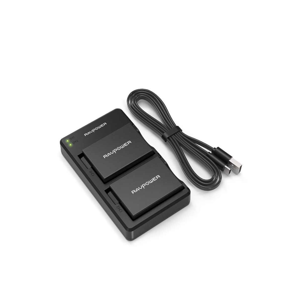 Bộ 2 pin và đế sạc kép RAVPOWER for Canon (LP-E8)