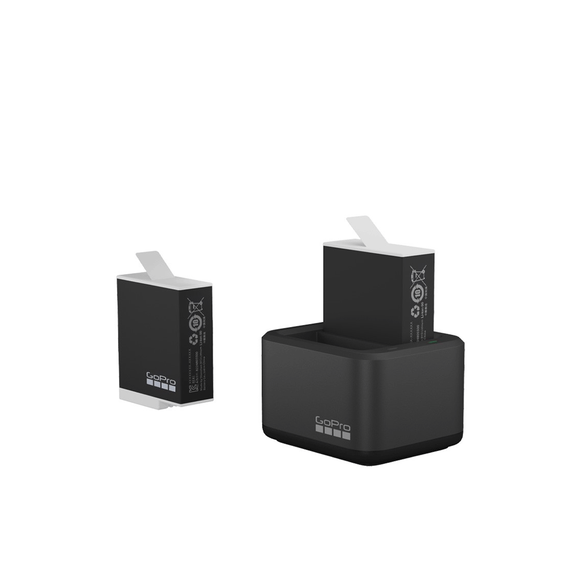 Bộ sạc đôi Gopro Dual Battery Charger + Pin Enduro cho Hero 10, Hero 9 - Chính hãng