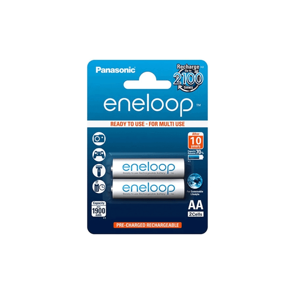 Pin sạc AA Panasonic Eneloop cho máy ảnh, đèn led/flash