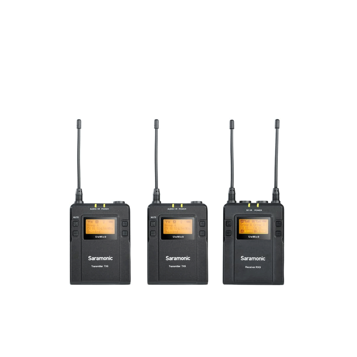 Micro thu âm không dây Saramonic UwMic9 Kit 2 (2TX+1RX) - Chính hãng