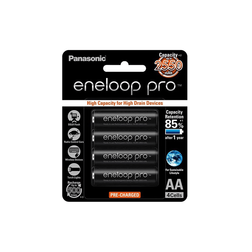 Pin sạc AA Panasonic Eneloop Pro 2550 mAh vỉ 4 viên