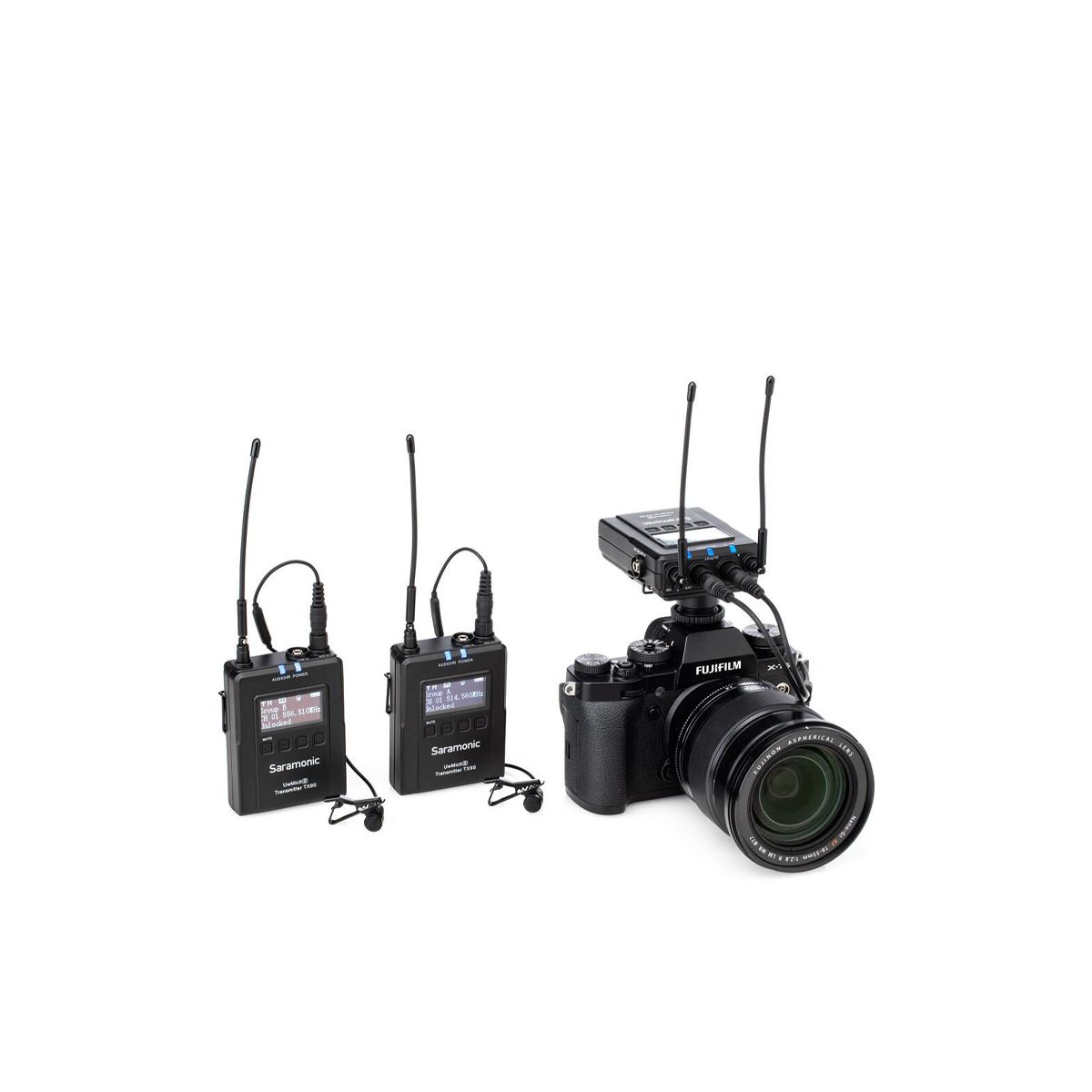 Micro thu âm Không Dây Saramonic UwMic9 S Kit2 (2TX+1RX) - Chính hãng