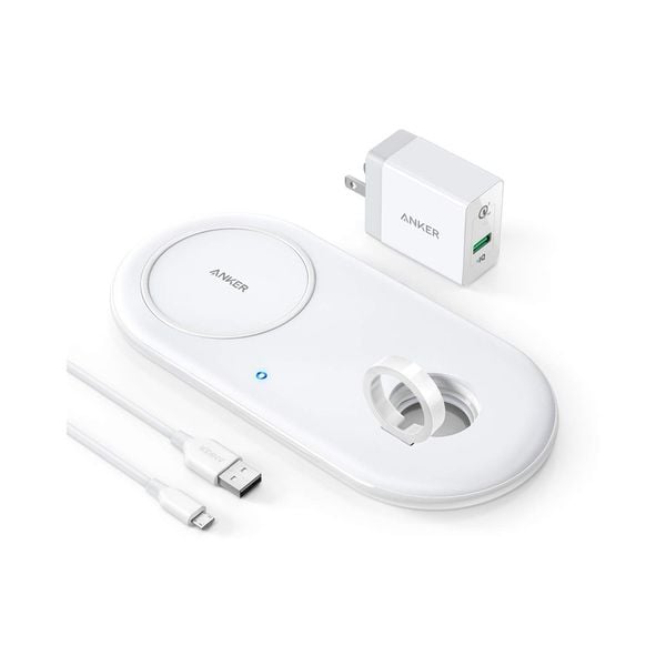 Dock sạc 2in1 Anker PowerWave+Pad with Watch Holder - B2570