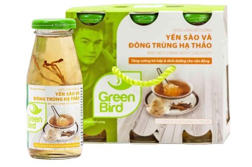 Yến sào GREEN BIRD và đông trùng hạ thảo 185ml