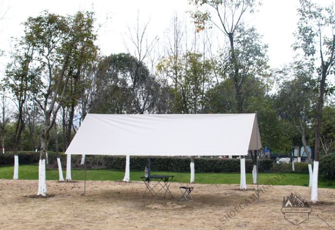 Bộ tăng trụ màu be 3x4m/3x5m dành cho cắm trại dã ngoại