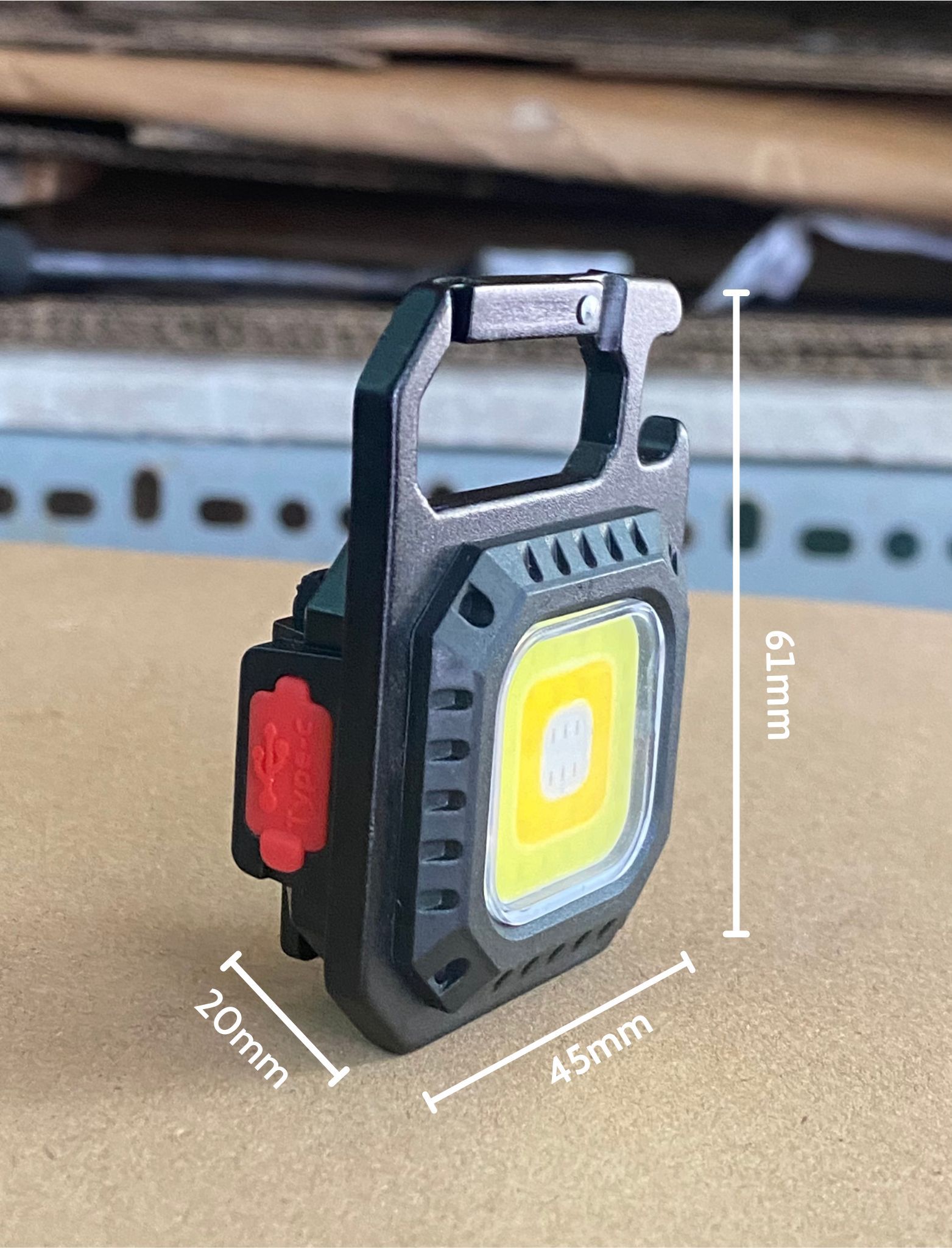 Đèn led mini siêu sáng móc chìa khóa, đèn pin bỏ túi 6 chế độ, dã ngoại, phượt cắm trại