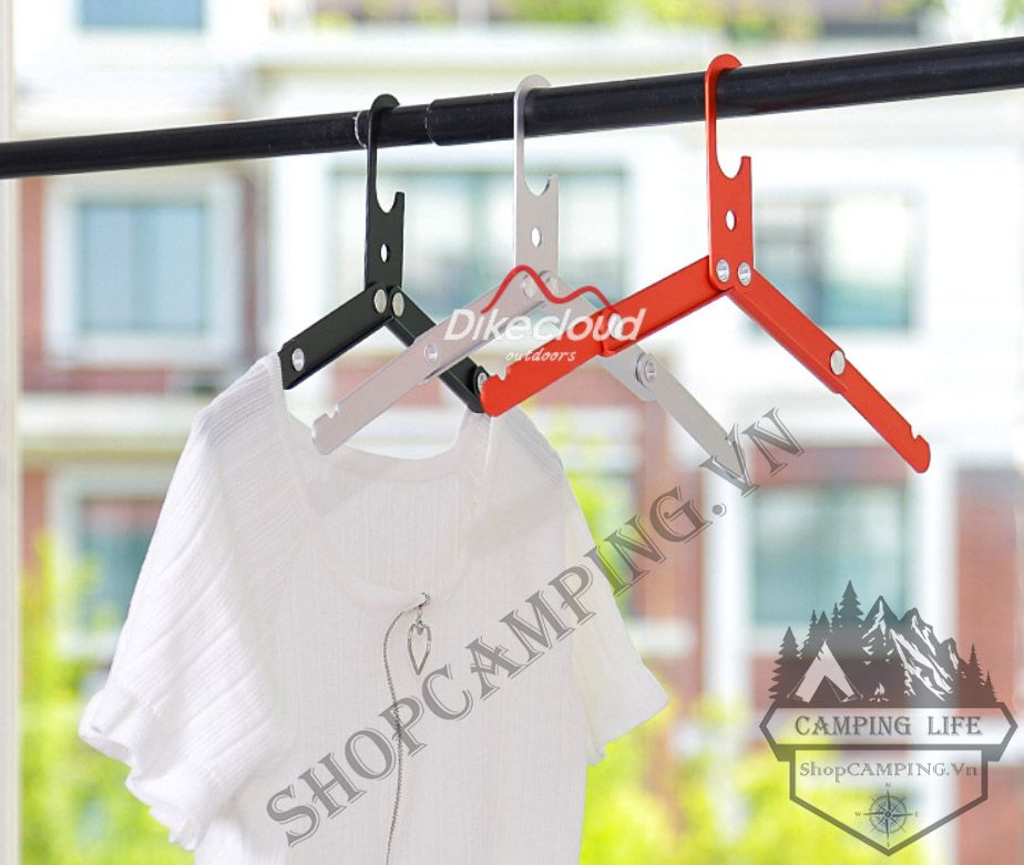 Móc treo đồ hợp kim nhôm có thể gấp gọn 2 cấp tiện lợi