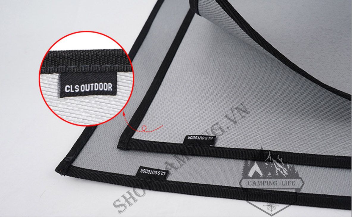 Thảm chống cháy cỏ sợi thủy tinh phủ silicon CLS, tấm thảm chịu nhiệt cao nấu nướng, cắm trại