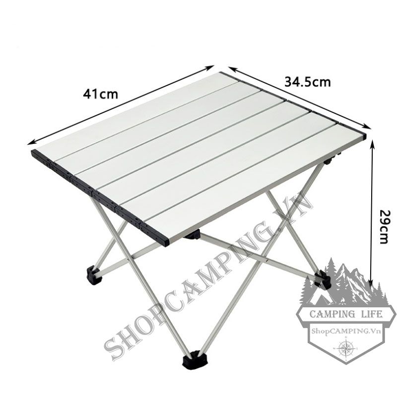 Bàn nhôm gấp gọn dã ngoại đủ size, bàn xếp gọn cắm trại, du lịch, dã ngoại