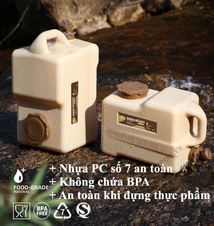 Bình Đựng Nước Campleader Dành Cho Dã Ngoại,Cắm Trại Miệng Rộng Dễ Dàng Vệ Sinh