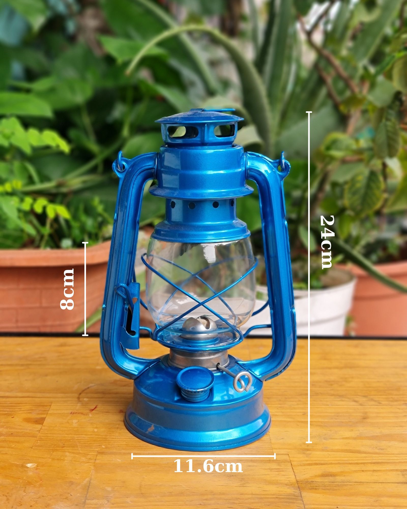 Đèn bão đèn dầu size trung decor trang trí nhà cửa, đèn măng xông cắm trại dã ngoại phong cách cổ điển