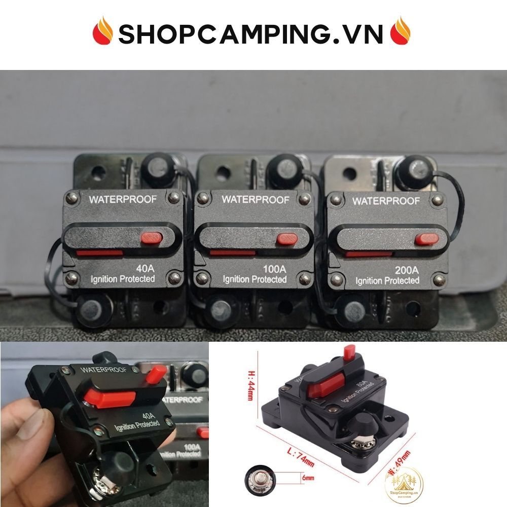 Cầu Chì Ngắt Kết Nối Nguồn Điện 12V 24V DC