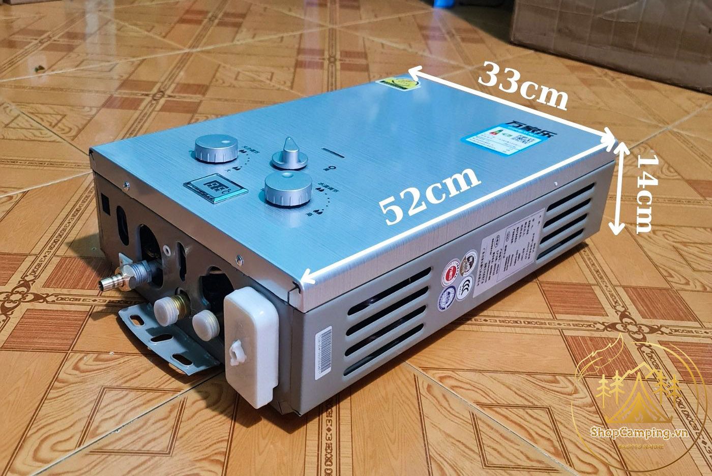 Máy nước nóng xài gas cho dã ngoại cắm trại ngoài trời