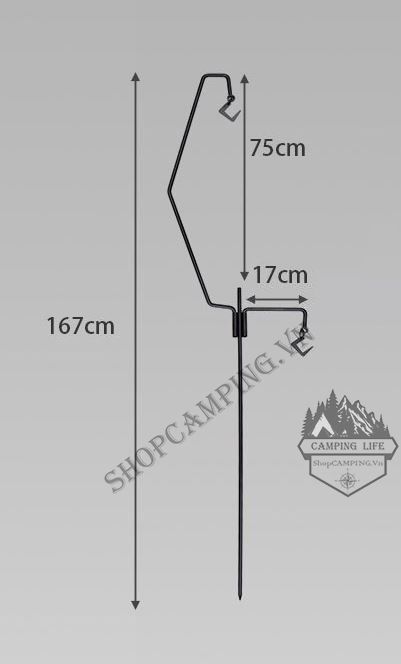 Giá treo đồ và treo đèn glamping